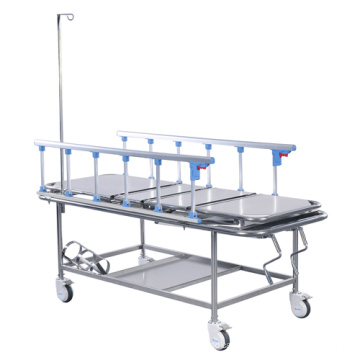 Chariot de civière d&#39;hôpital d&#39;acier inoxydable OZ601